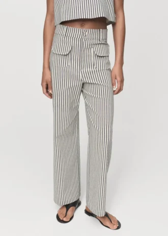 Pantaloni a righe con tasche