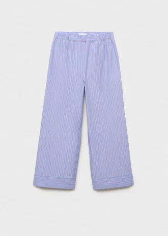 Pantaloni a righe in cotone