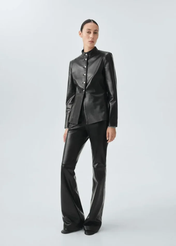 Pantaloni a zampa 100% pelle Pantaloni a zampa 100% pelle