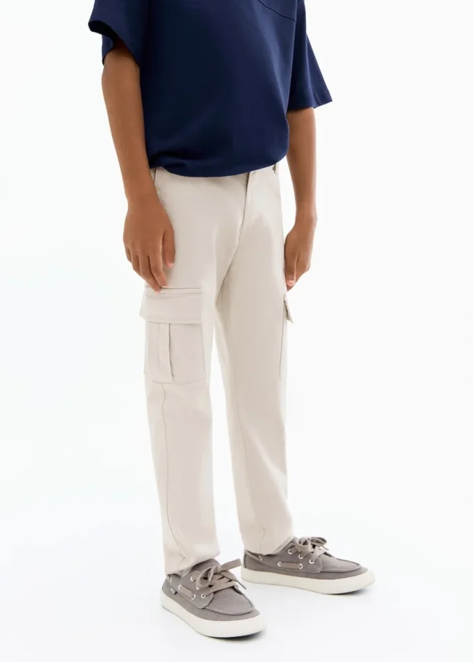 Pantaloni cargo in cotone Pantaloni cargo in cotone