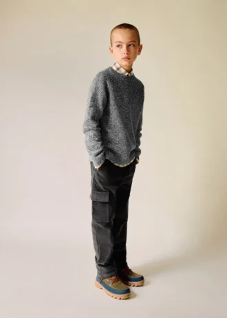 Pantaloni cargo in velluto a coste