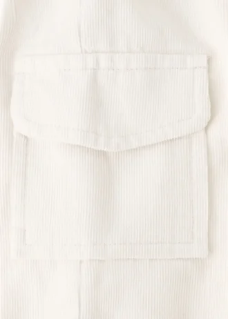 Pantaloni cargo in velluto a coste