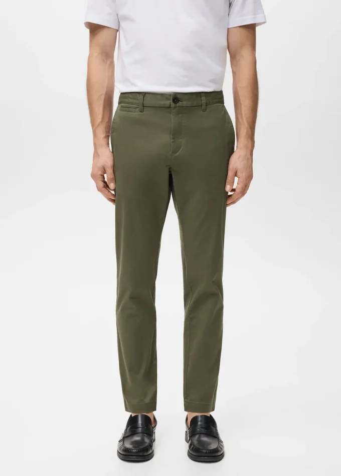 Pantaloni chino cropped affusolati Prato Pantaloni chino cropped affusolati Prato
