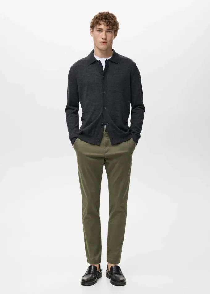 Pantaloni chino cropped affusolati Prato Pantaloni chino cropped affusolati Prato