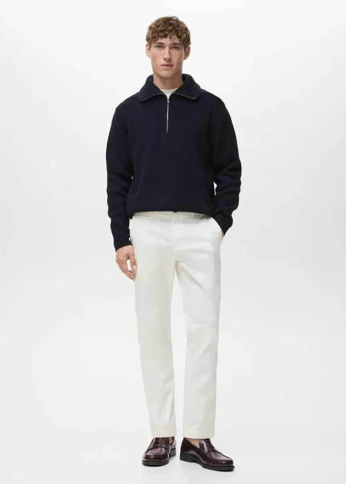Pantaloni chino cropped affusolati Prato Pantaloni chino cropped affusolati Prato