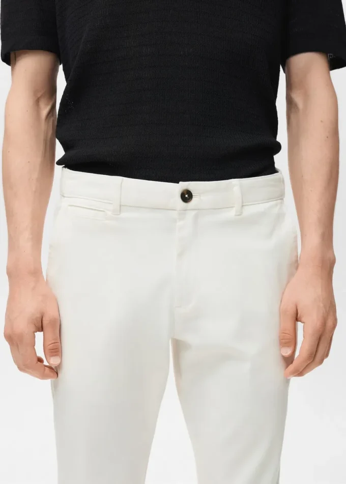 Pantaloni chino cropped affusolati Prato Pantaloni chino cropped affusolati Prato