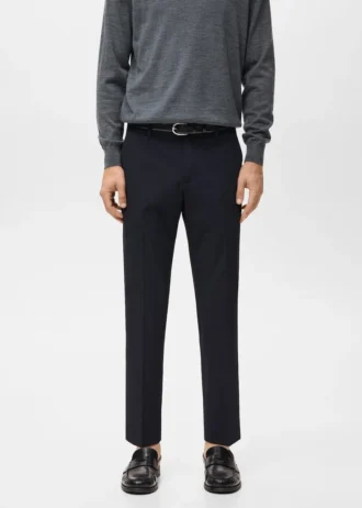 Pantaloni chino slim fit in twill Barna