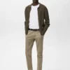 Pantaloni chino slim fit in twill Barna Pantaloni chino slim fit in twill Barna