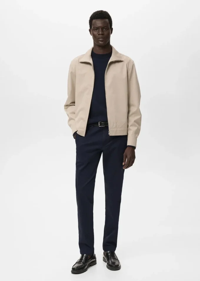 Pantaloni chino slim fit in twill Barna Pantaloni chino slim fit in twill Barna