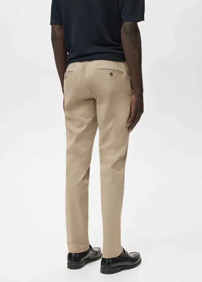 Pantaloni chino slim fit in twill Barna Pantaloni chino slim fit in twill Barna