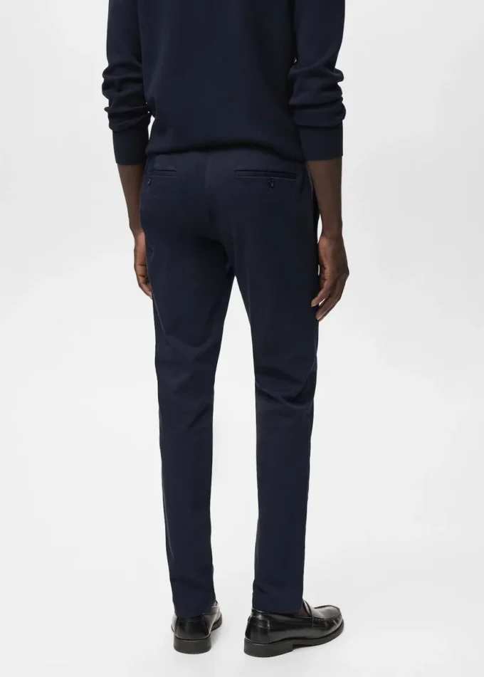 Pantaloni chino slim fit in twill Barna Pantaloni chino slim fit in twill Barna