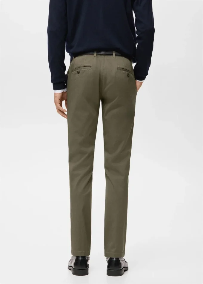 Pantaloni chino slim fit in twill Barna Pantaloni chino slim fit in twill Barna
