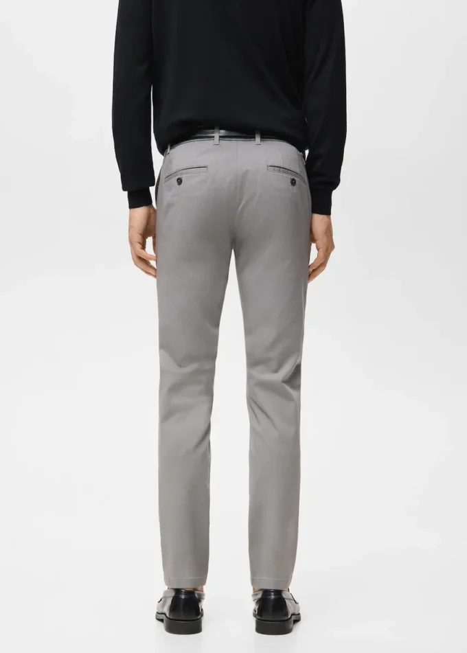 Pantaloni chino slim fit in twill Barna Pantaloni chino slim fit in twill Barna