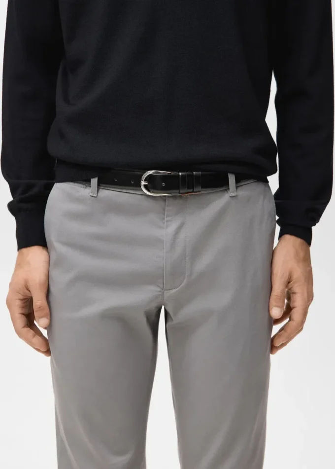 Pantaloni chino slim fit in twill Barna Pantaloni chino slim fit in twill Barna