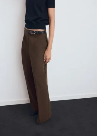 Pantaloni combinati con cintura