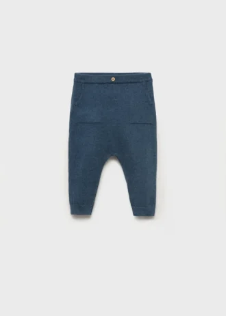 Pantaloni con tasche in maglia