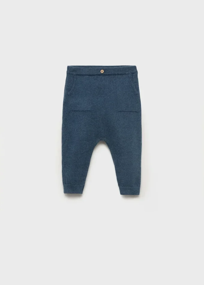 Pantaloni con tasche in maglia Pantaloni con tasche in maglia