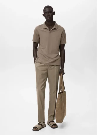 Pantaloni cropped affusolati in cotone