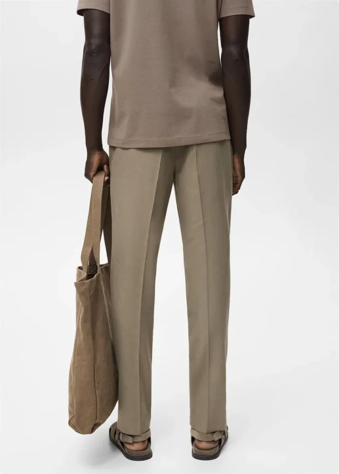 Pantaloni cropped affusolati in cotone Pantaloni cropped affusolati in cotone