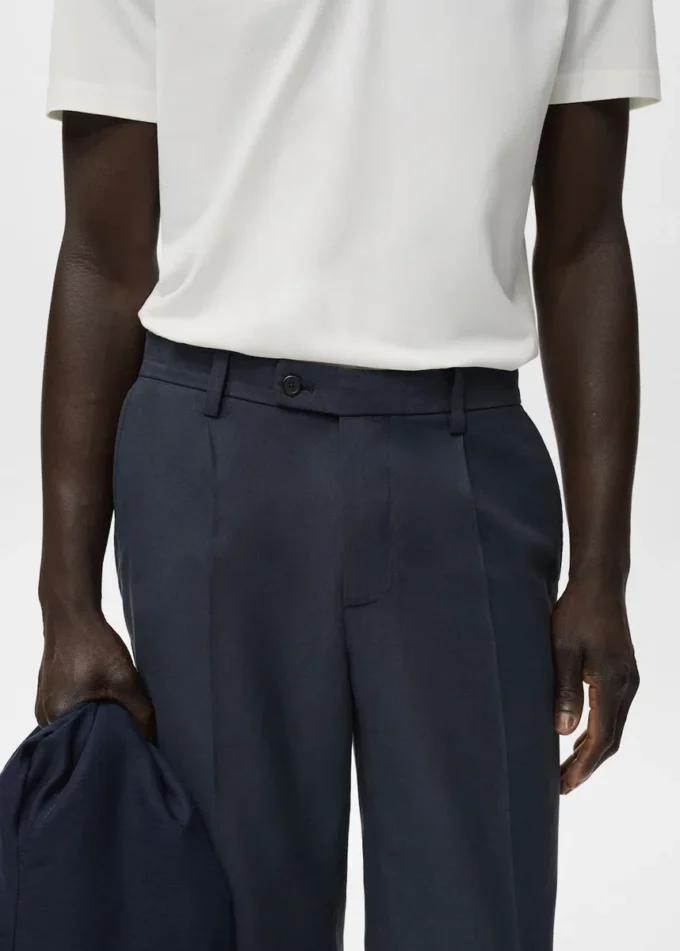 Pantaloni cropped affusolati in cotone Pantaloni cropped affusolati in cotone