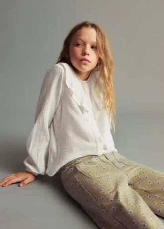 Pantaloni culotte a fiori