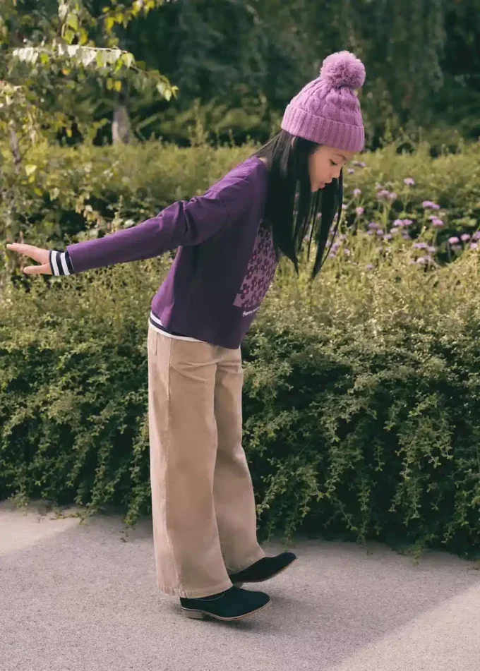 Pantaloni culotte in micro velluto a coste Pantaloni culotte in micro velluto a coste