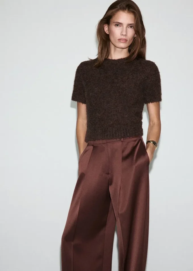 Pantaloni da abito in raso Pantaloni da abito in raso