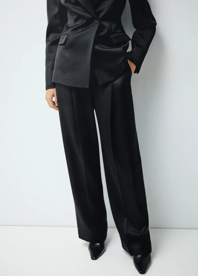 Pantaloni da abito in raso Pantaloni da abito in raso