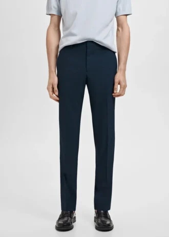 Pantaloni da abito super slim fit in tessuto elasticizzato