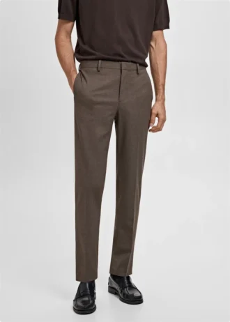 Pantaloni da abito super slim fit in tessuto elasticizzato