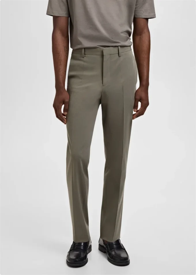 Pantaloni da abito super slim fit in tessuto elasticizzato Pantaloni da abito super slim fit in tessuto elasticizzato