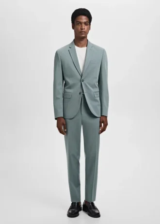 Pantaloni da abito super slim fit in tessuto elasticizzato