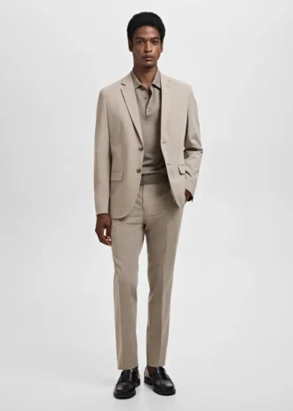 Pantaloni da abito super slim fit in tessuto elasticizzato