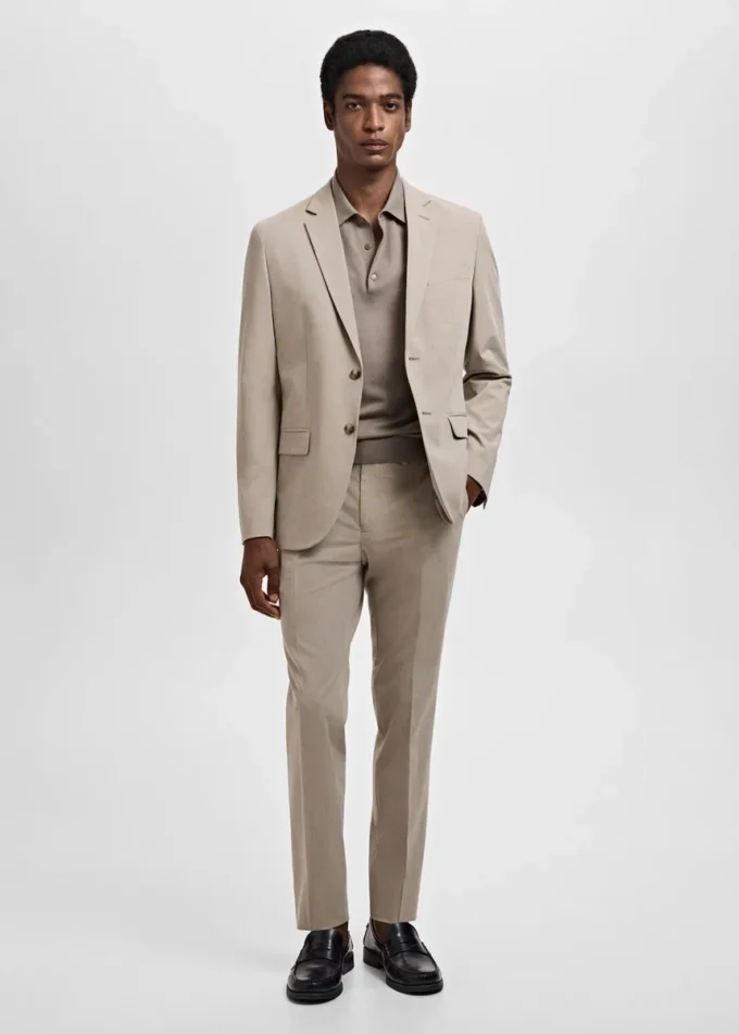 Pantaloni da abito super slim fit in tessuto elasticizzato Pantaloni da abito super slim fit in tessuto elasticizzato