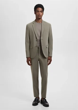 Pantaloni da abito super slim fit in tessuto elasticizzato