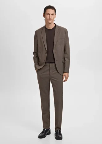 Pantaloni da abito super slim fit in tessuto elasticizzato