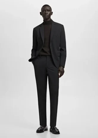 Pantaloni da abito super slim fit in tessuto elasticizzato