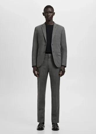 Pantaloni da abito super slim fit in tessuto elasticizzato