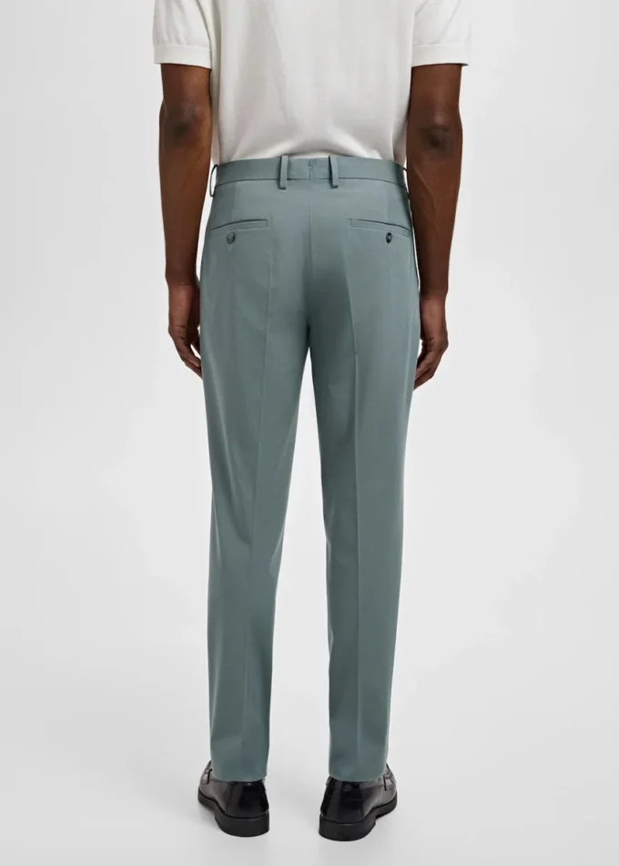 Pantaloni da abito super slim fit in tessuto elasticizzato Pantaloni da abito super slim fit in tessuto elasticizzato