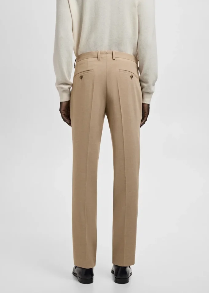 Pantaloni da abito super slim fit in tessuto elasticizzato Pantaloni da abito super slim fit in tessuto elasticizzato