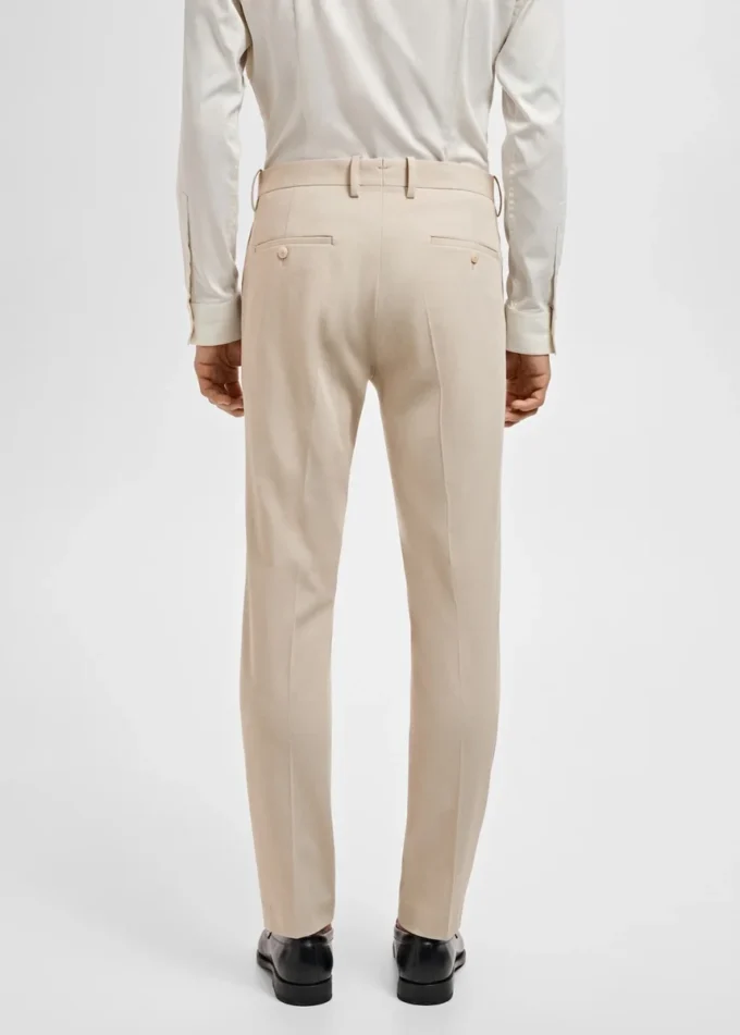 Pantaloni da abito super slim fit in tessuto elasticizzato Pantaloni da abito super slim fit in tessuto elasticizzato