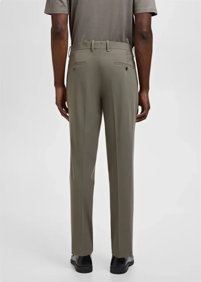 Pantaloni da abito super slim fit in tessuto elasticizzato Pantaloni da abito super slim fit in tessuto elasticizzato