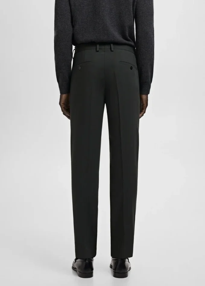 Pantaloni da abito super slim fit in tessuto elasticizzato Pantaloni da abito super slim fit in tessuto elasticizzato