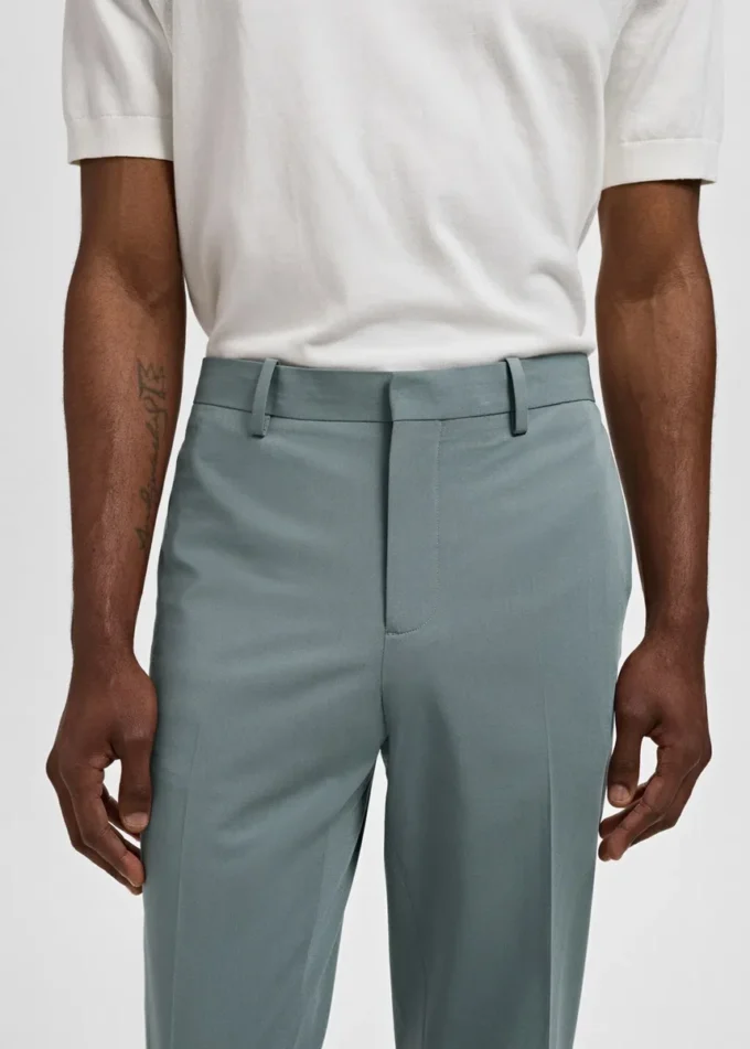 Pantaloni da abito super slim fit in tessuto elasticizzato Pantaloni da abito super slim fit in tessuto elasticizzato