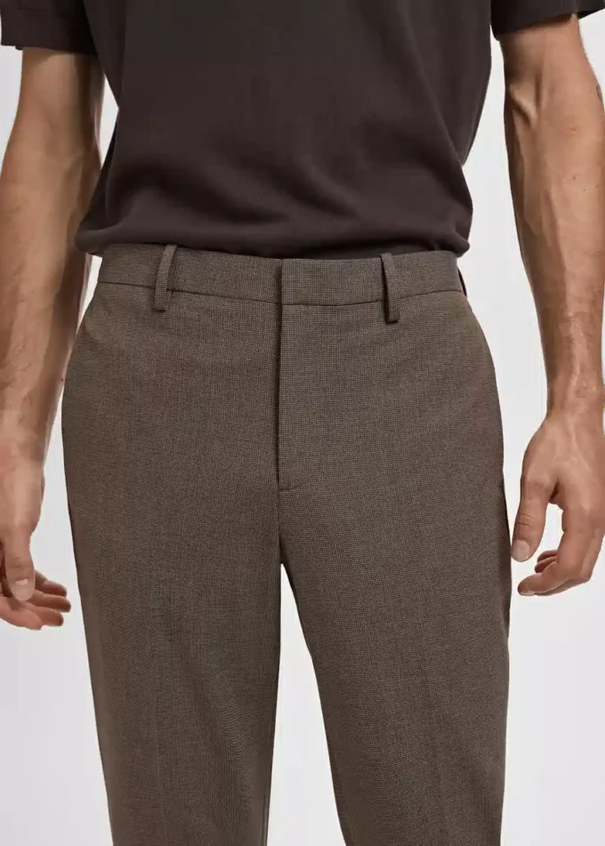 Pantaloni da abito super slim fit in tessuto elasticizzato Pantaloni da abito super slim fit in tessuto elasticizzato