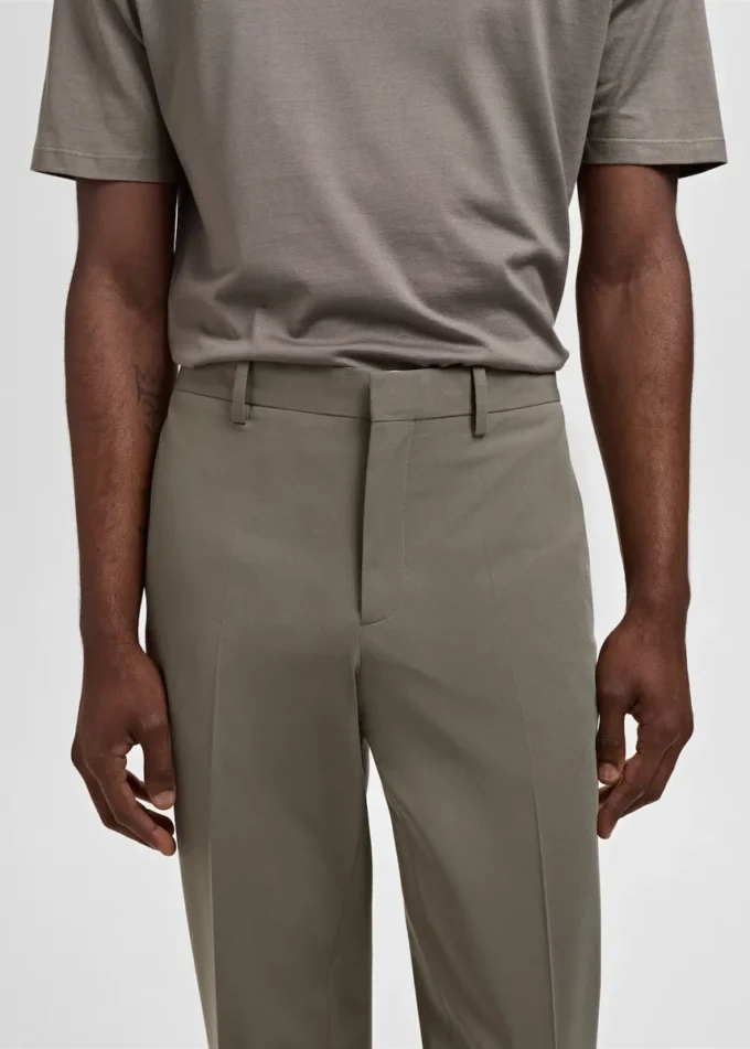 Pantaloni da abito super slim fit in tessuto elasticizzato Pantaloni da abito super slim fit in tessuto elasticizzato