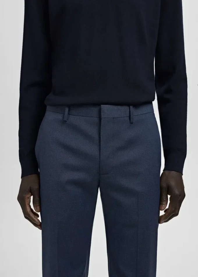 Pantaloni da abito super slim fit in tessuto elasticizzato Pantaloni da abito super slim fit in tessuto elasticizzato