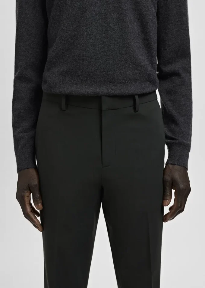 Pantaloni da abito super slim fit in tessuto elasticizzato Pantaloni da abito super slim fit in tessuto elasticizzato