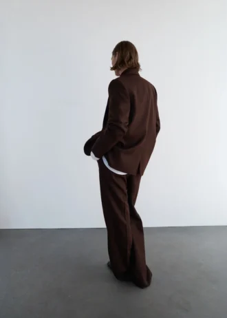 Pantaloni da completo 100% lana