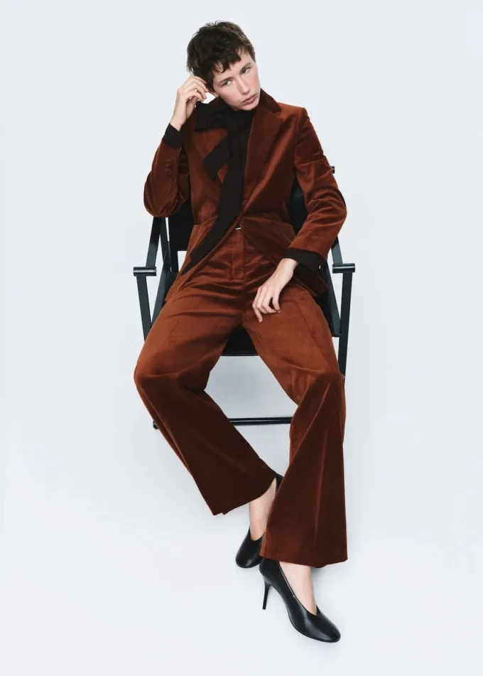 Pantaloni da completo in velluto Pantaloni da completo in velluto